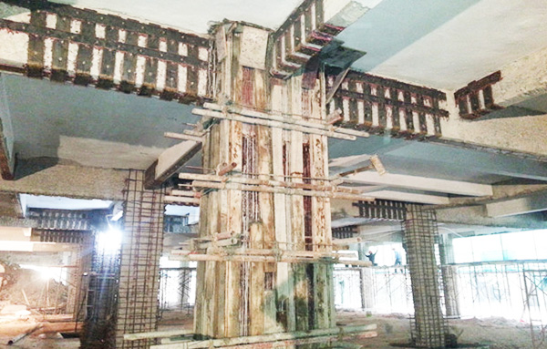 醫院柱加大截面加固 醫院柱加大截面加固