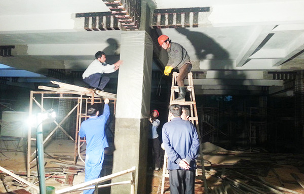 醫院柱加大截面加固 醫院柱加大截面加固