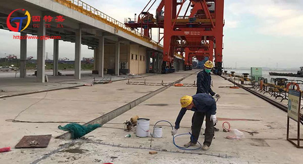 東莞港區——麻涌碼頭裂縫灌注處理